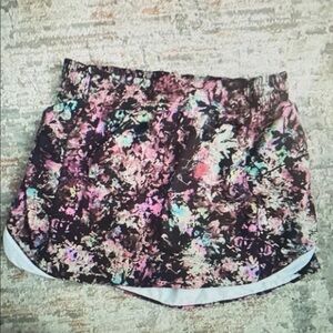 Lululemon Athletica Multicolor Floral Skirt skirt